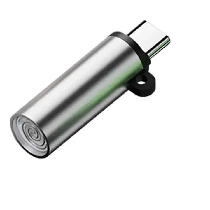 Isqueiro eletrico USB-C portatil conectado ao celular