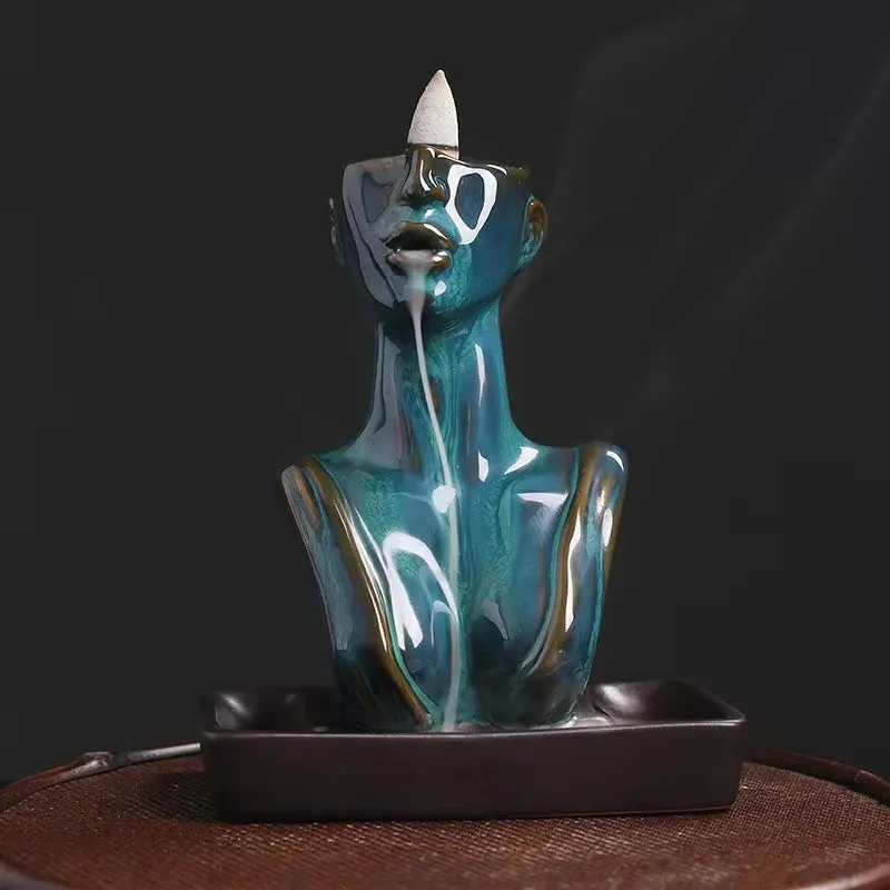 Incensário Cascata Escultura | Musa Azul