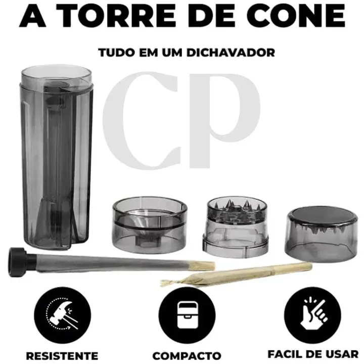 Bolador automatico de cone 3 em 1 azul desmontado