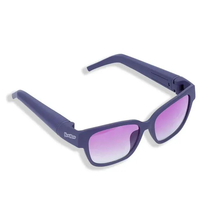 Oculos Puff Safe roxo com compartimento oculto nas hastes