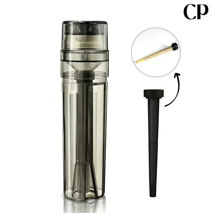 Bolador automatico de cone 3 em 1 preto fume com aplicador