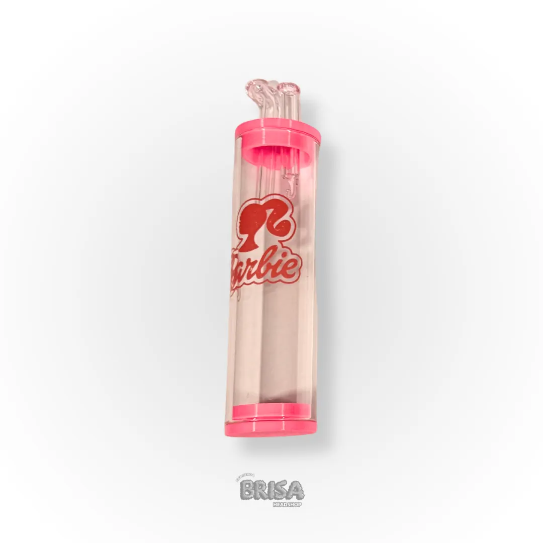 Bong de Hash de Vidro - Barbie