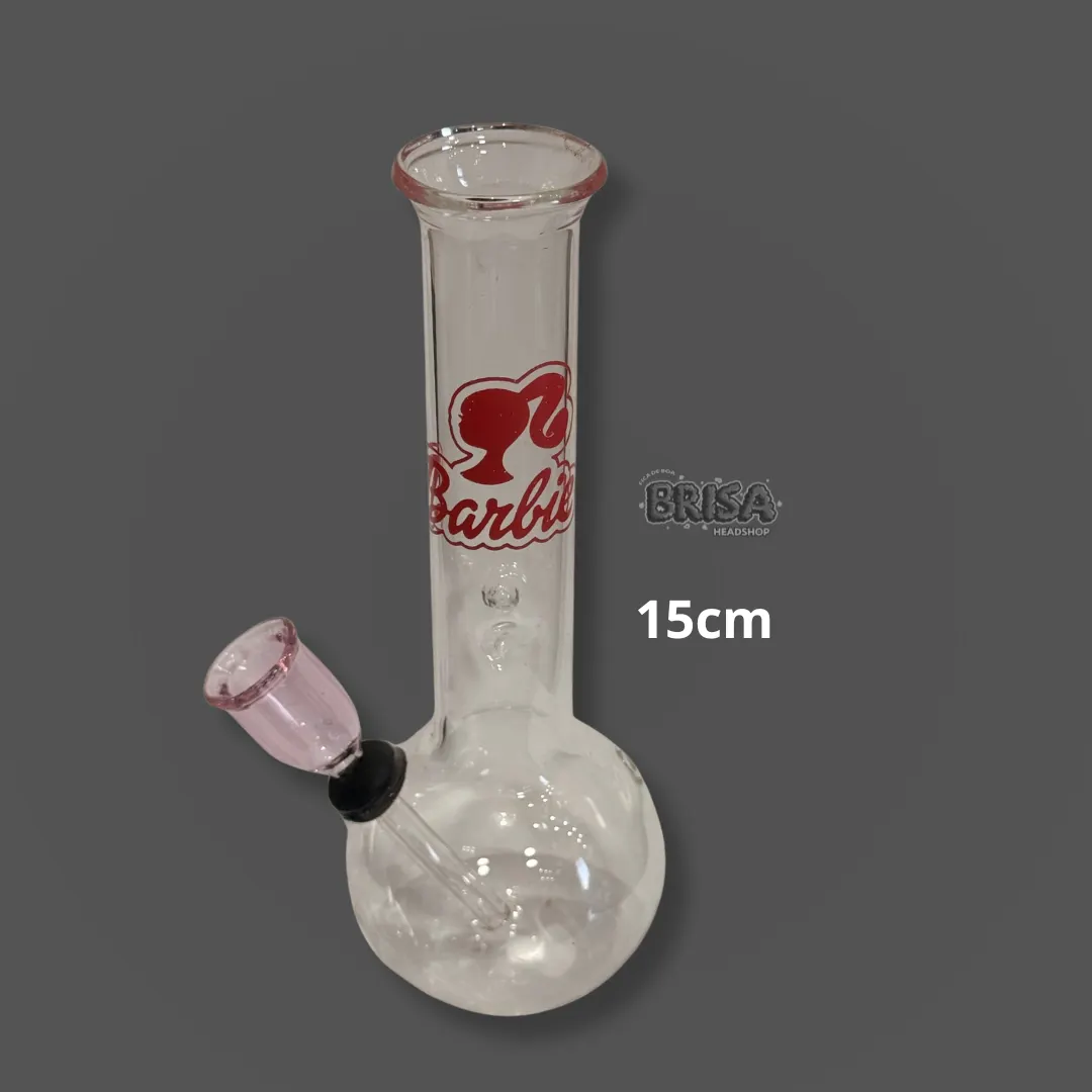 Bong de Vidro Médio - Barbie (15cm)