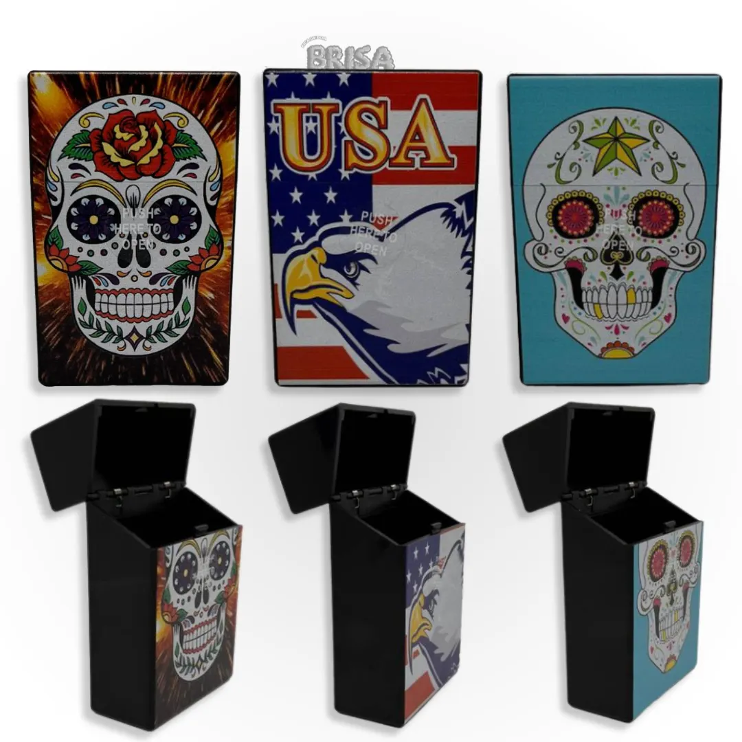 Cigarreira Estampada de Plástico