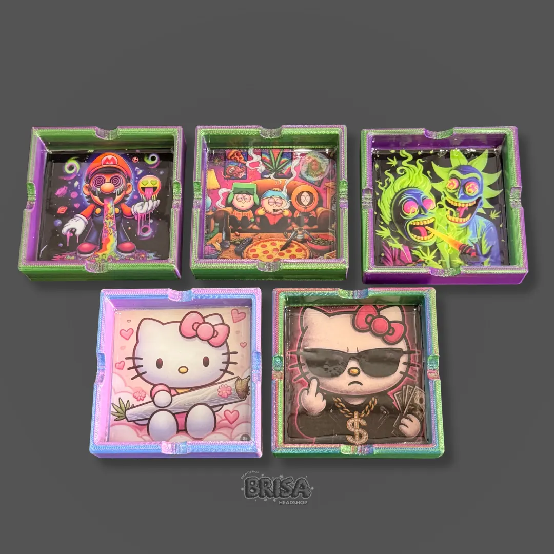 Cinzeiro 3D com Estampas Geek