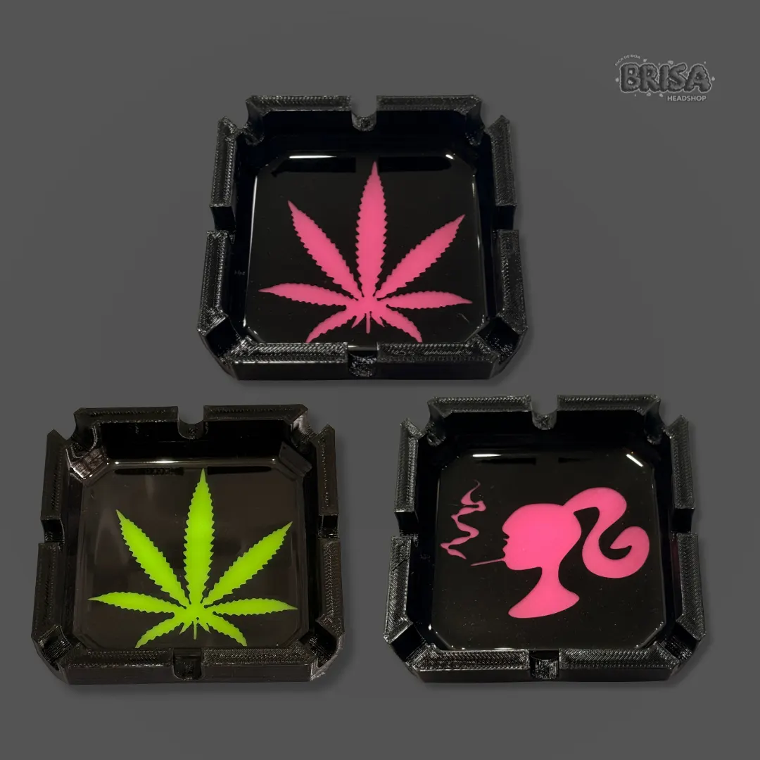 Cinzeiro 3D Quadrado Estampado