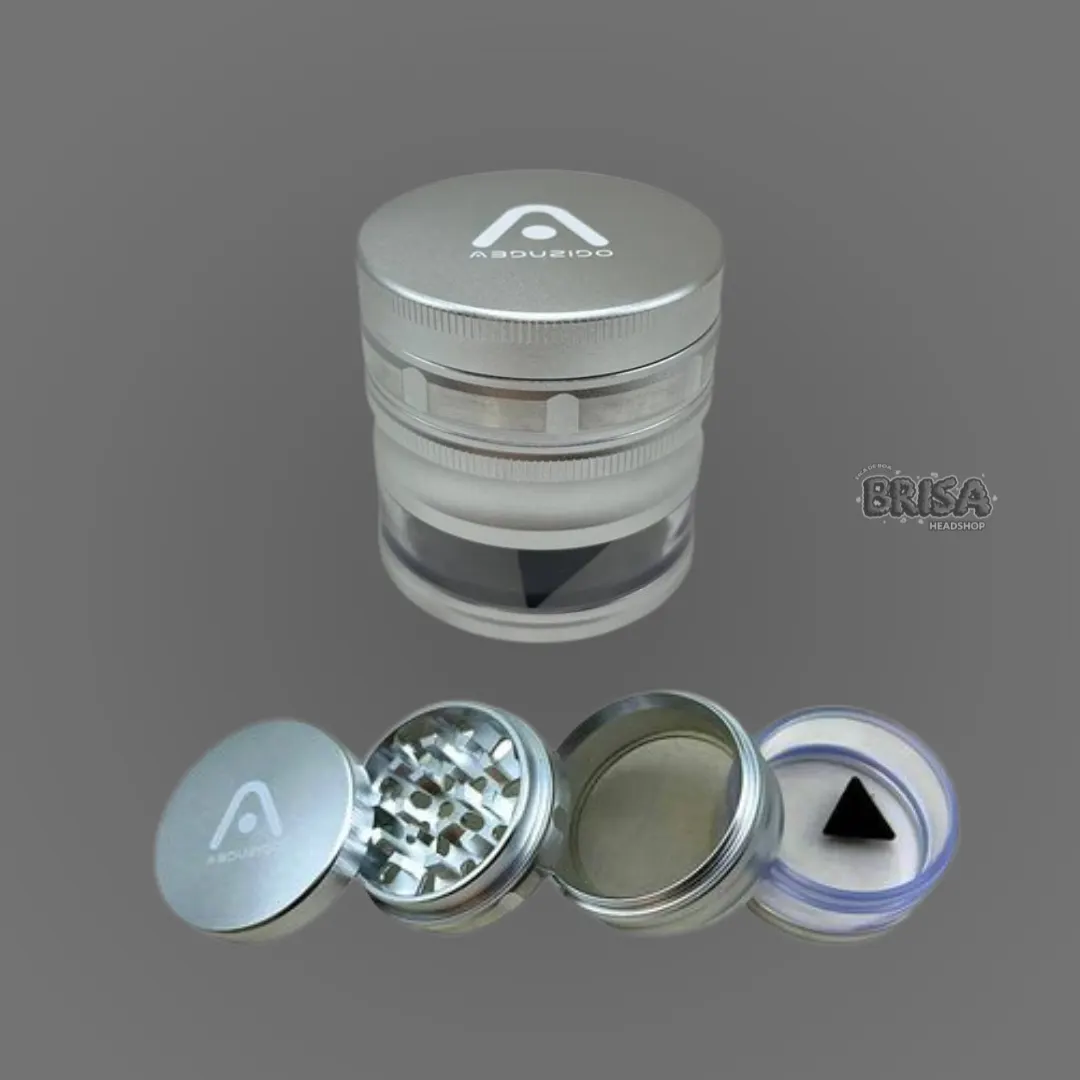 Dichavador de Alumínio 4 Partes Abduzido Tech Grande - Cinza