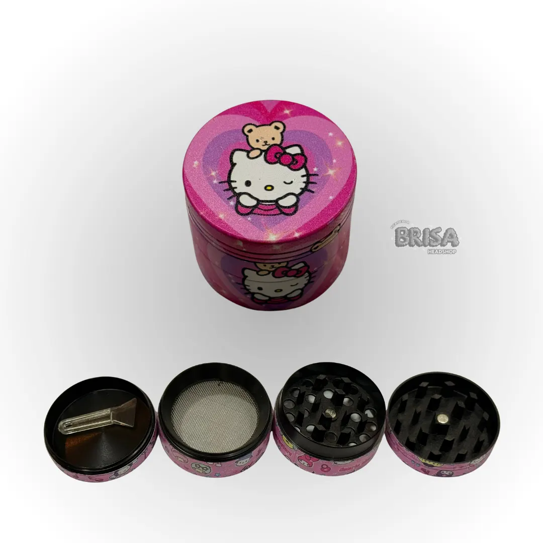 Dichavador de Metal 4 Partes 40mm - Hello Kitty Ursinho