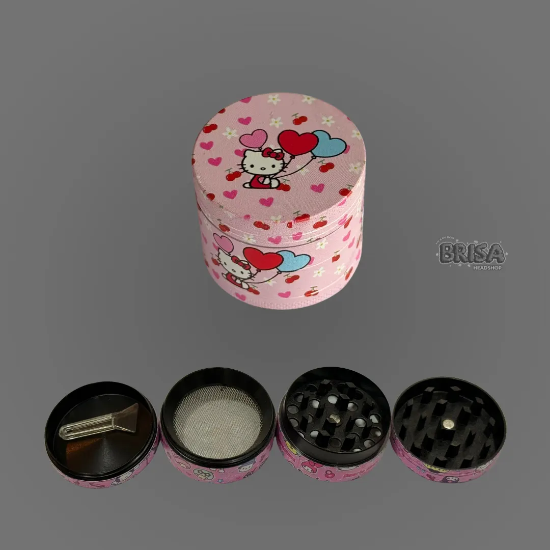Dichavador de Metal 4 Partes 40mm - Hello Kitty Balões