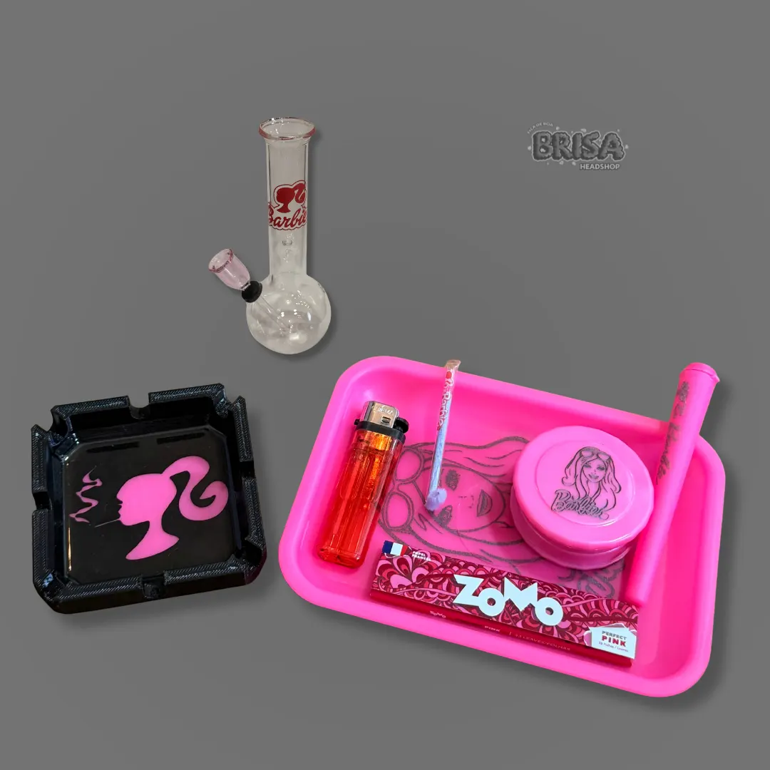 Kit Barbie - Bandeja + Bong + Cinzeiro
