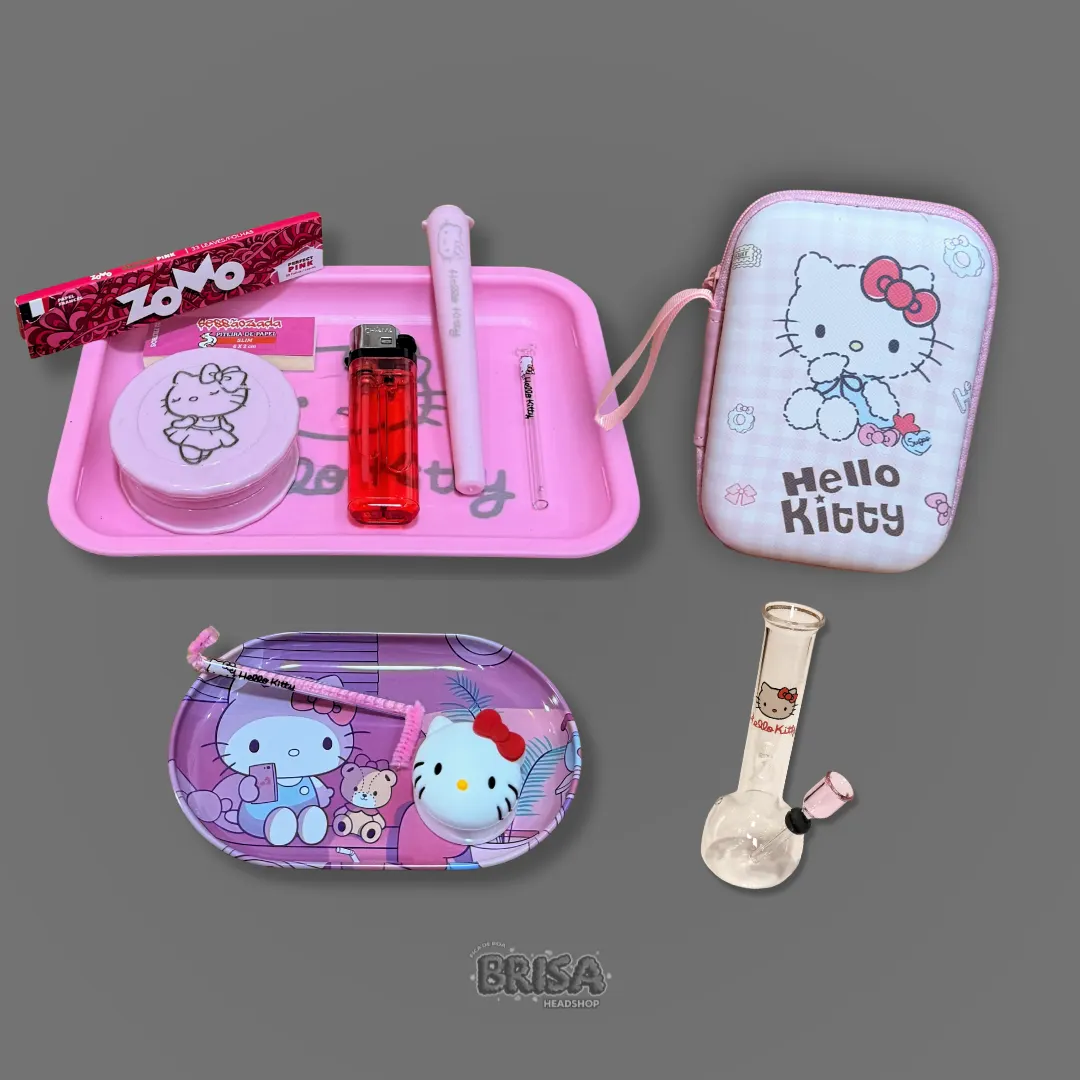 Kit Completo Hello Kitty - Bandeja e Bong
