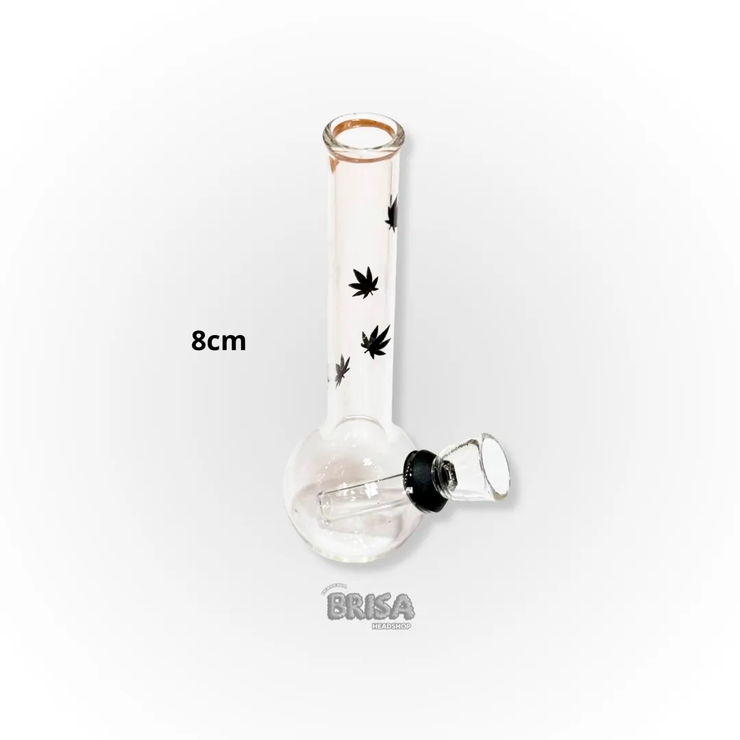 Micro Bong 8cm - Folhas